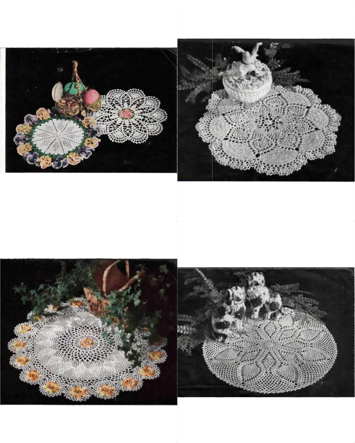 Star Doily Book No. 145 — Doilies (Pineapples, Flowers, and Sunbursts), circa 1958