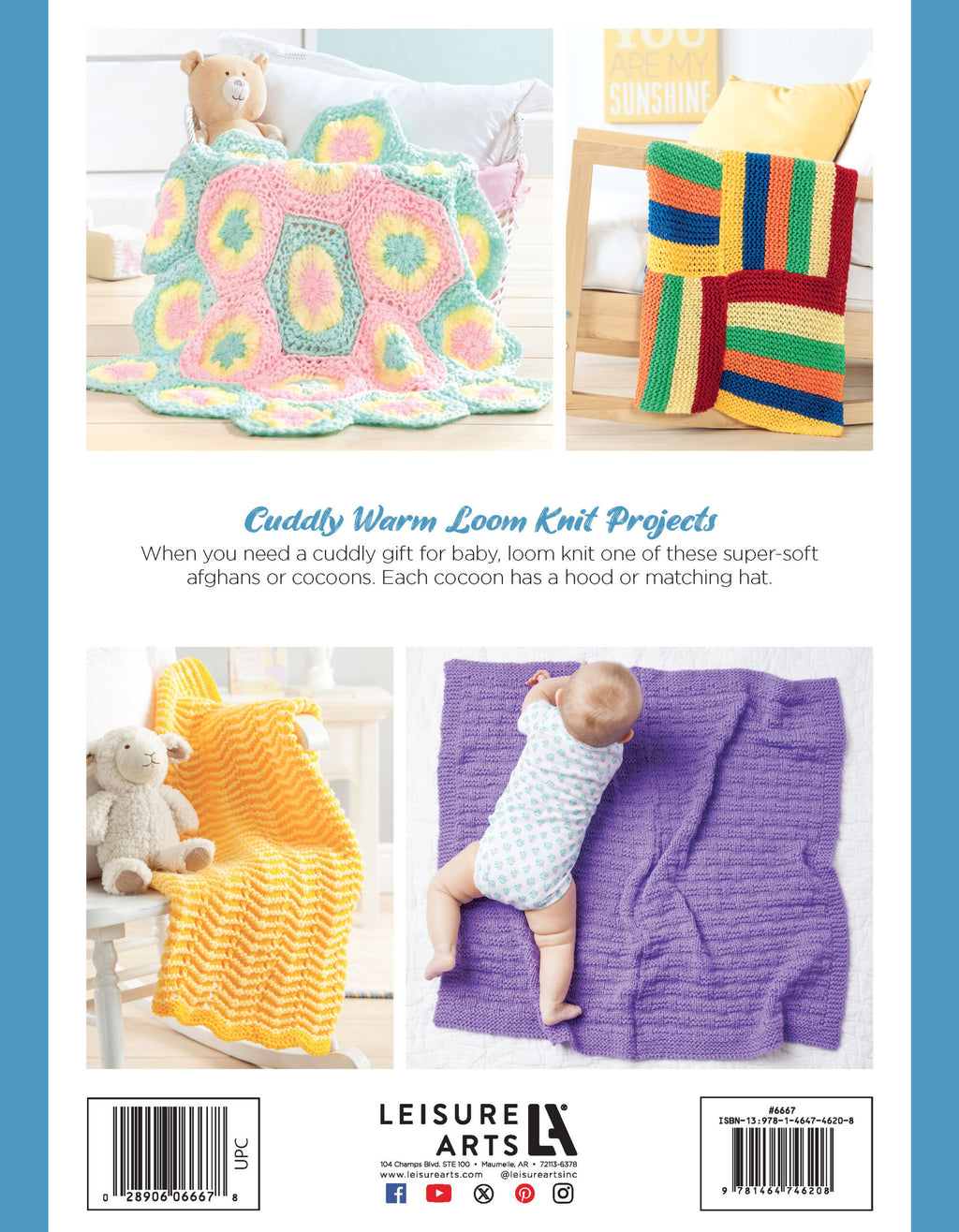 Loom Knit Baby Wraps, Leisure Arts, 2016 (by Kathy Norris)