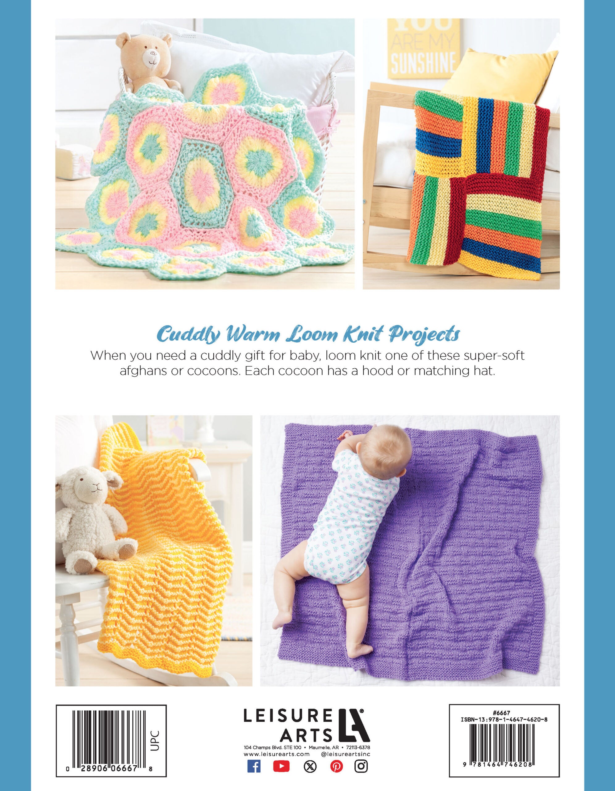 Loom Knit Baby Wraps, Leisure Arts, 2016 (by Kathy Norris)