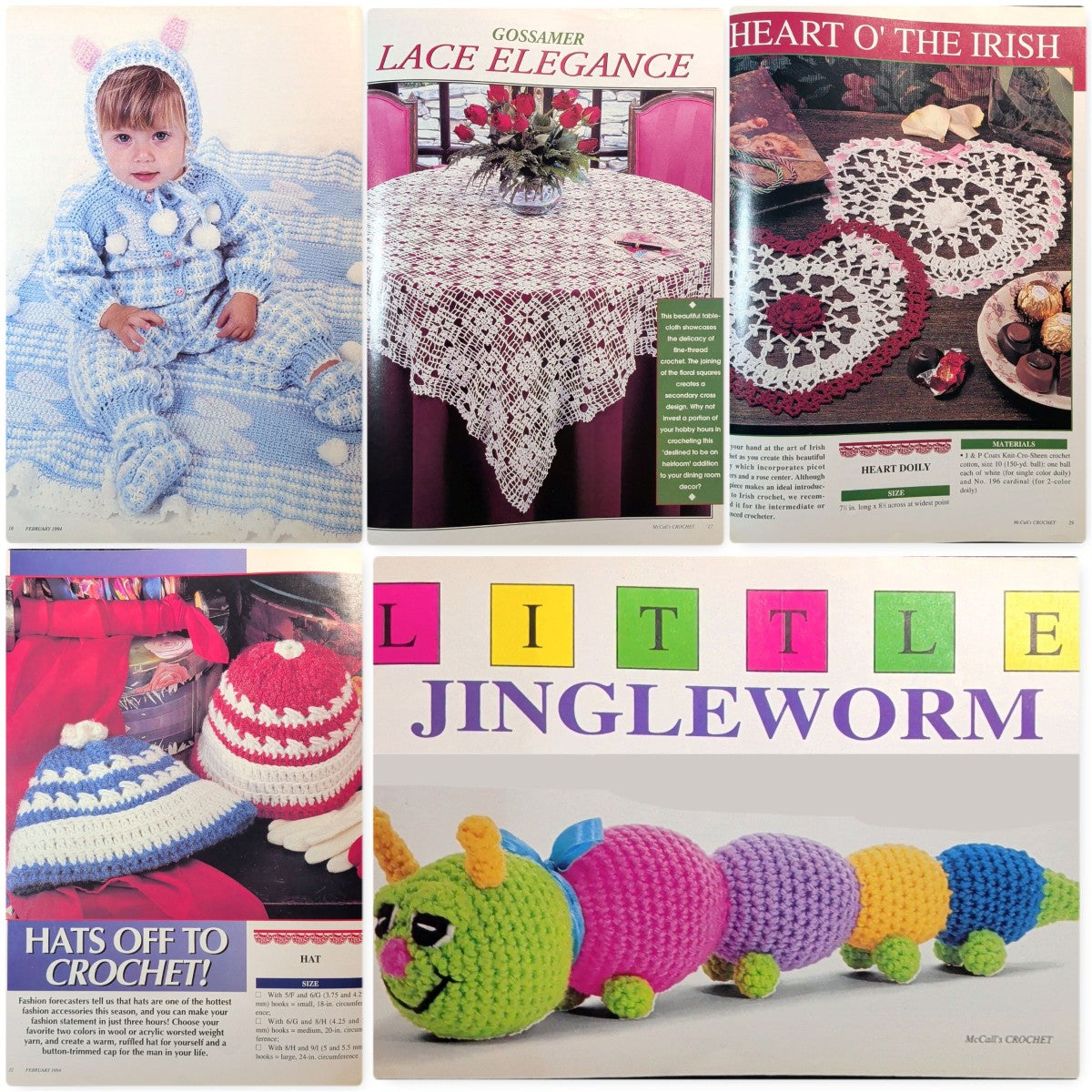 McCall's Crochet February 1994 Vol. 8 No. 1