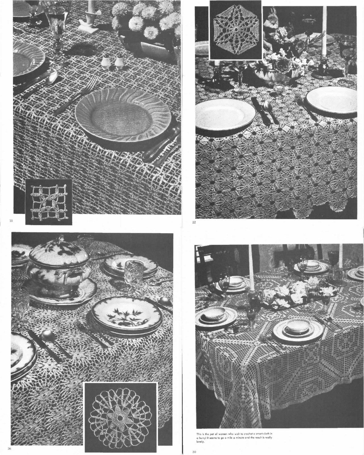 Favorite Crocheted Tablecloth Designs, Edited by Rita Weiss (Dover Needlework Series), 1985