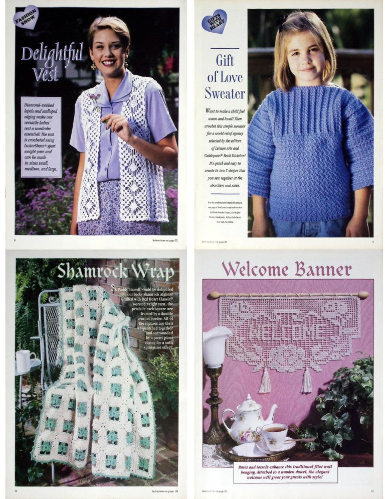 Crochet with Red Heart (Crochet With Heart), April 1998 — Vol. 3 No. 1