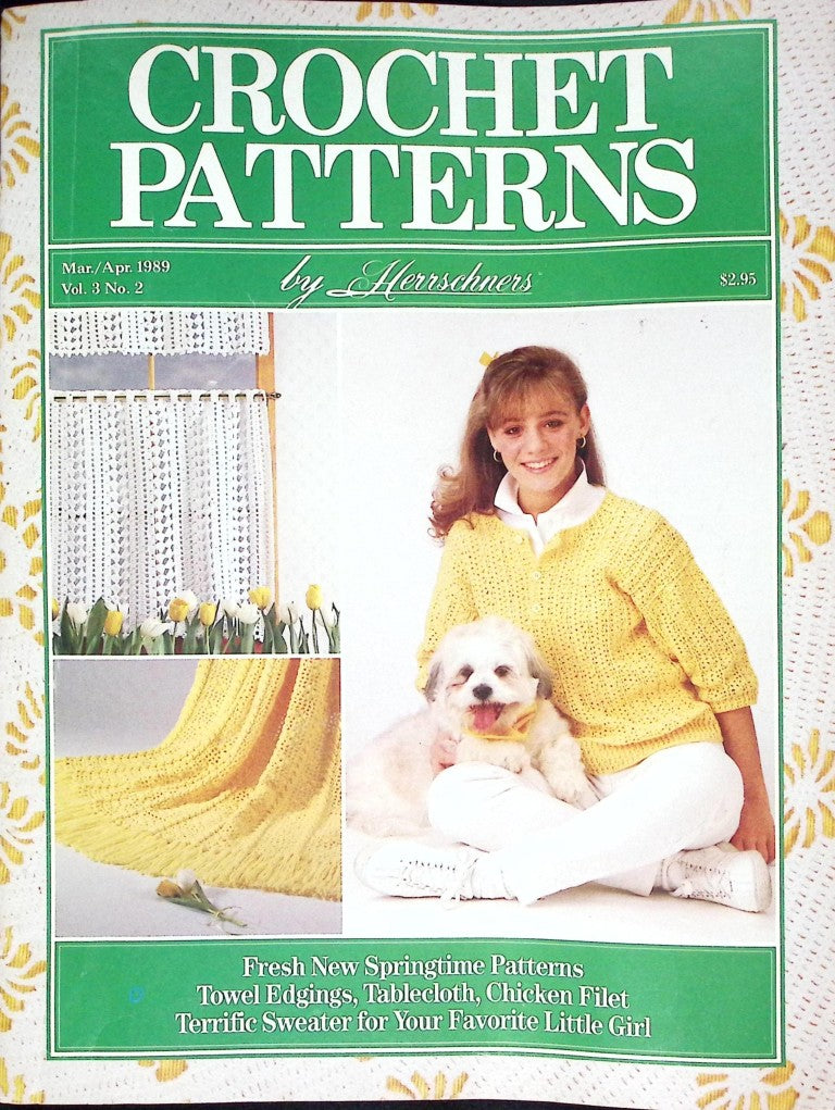 Crochet Patterns by Herrschners, Vol. 3 No. 2 — March/April 1989