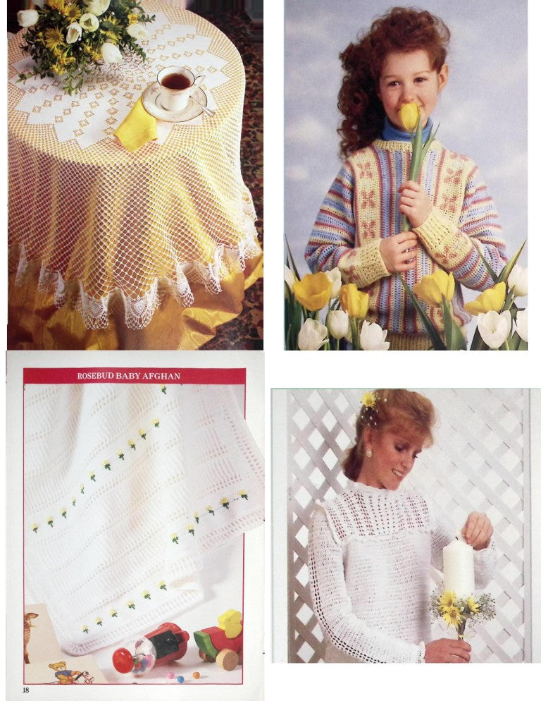 Crochet Patterns by Herrschners, Vol. 3 No. 2 — March/April 1989