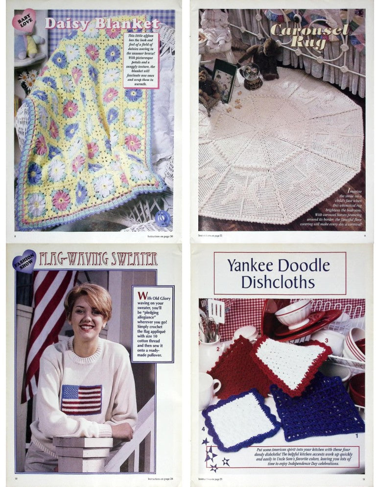 Crochet with Red Heart (Crochet With Heart), August 1998 — Vol. 3 No. 3