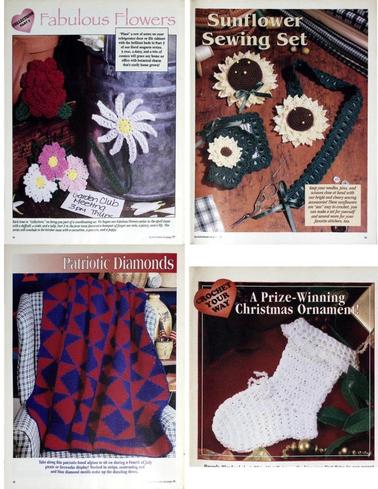 Crochet with Red Heart (Crochet With Heart), August 1998 — Vol. 3 No. 3