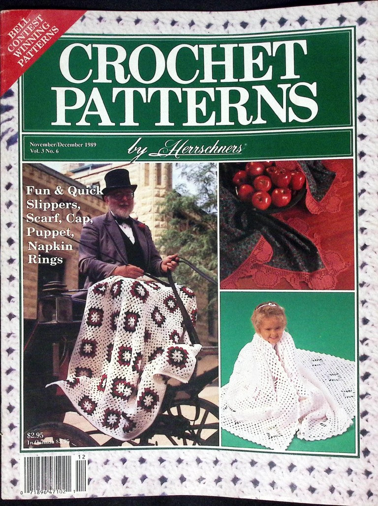 Crochet Patterns by Herrschners, Vol. 3 No. 6 — November/December 1989