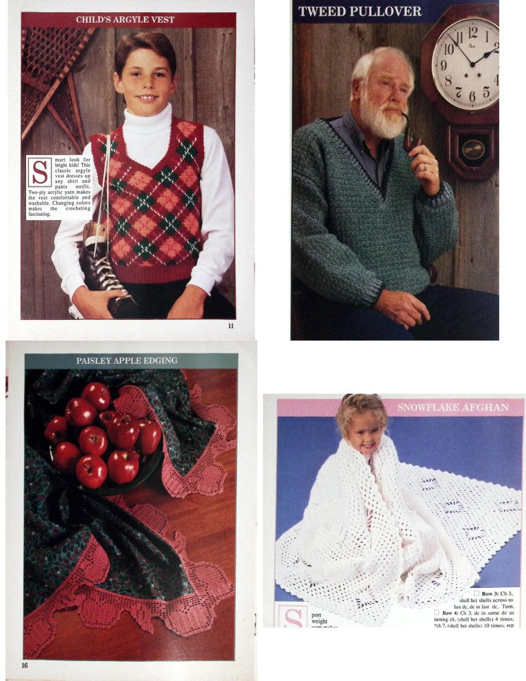 Crochet Patterns by Herrschners, Vol. 3 No. 6 — November/December 1989