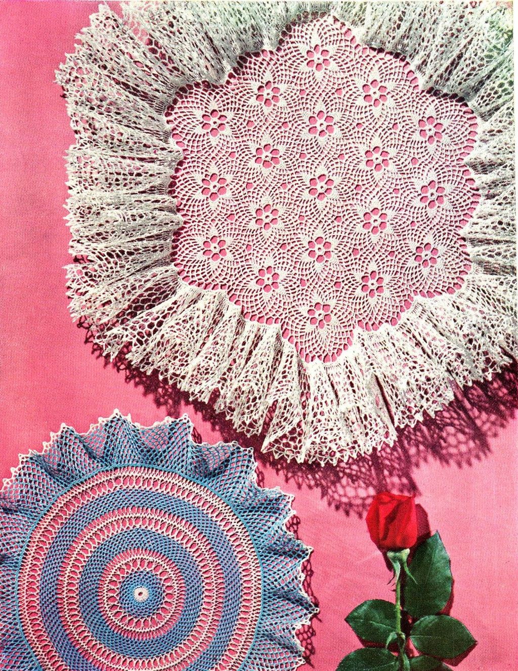 Coats & Clark's O.N.T. Ruffled Doilies, Book No. 306, 1954 (First Edition)