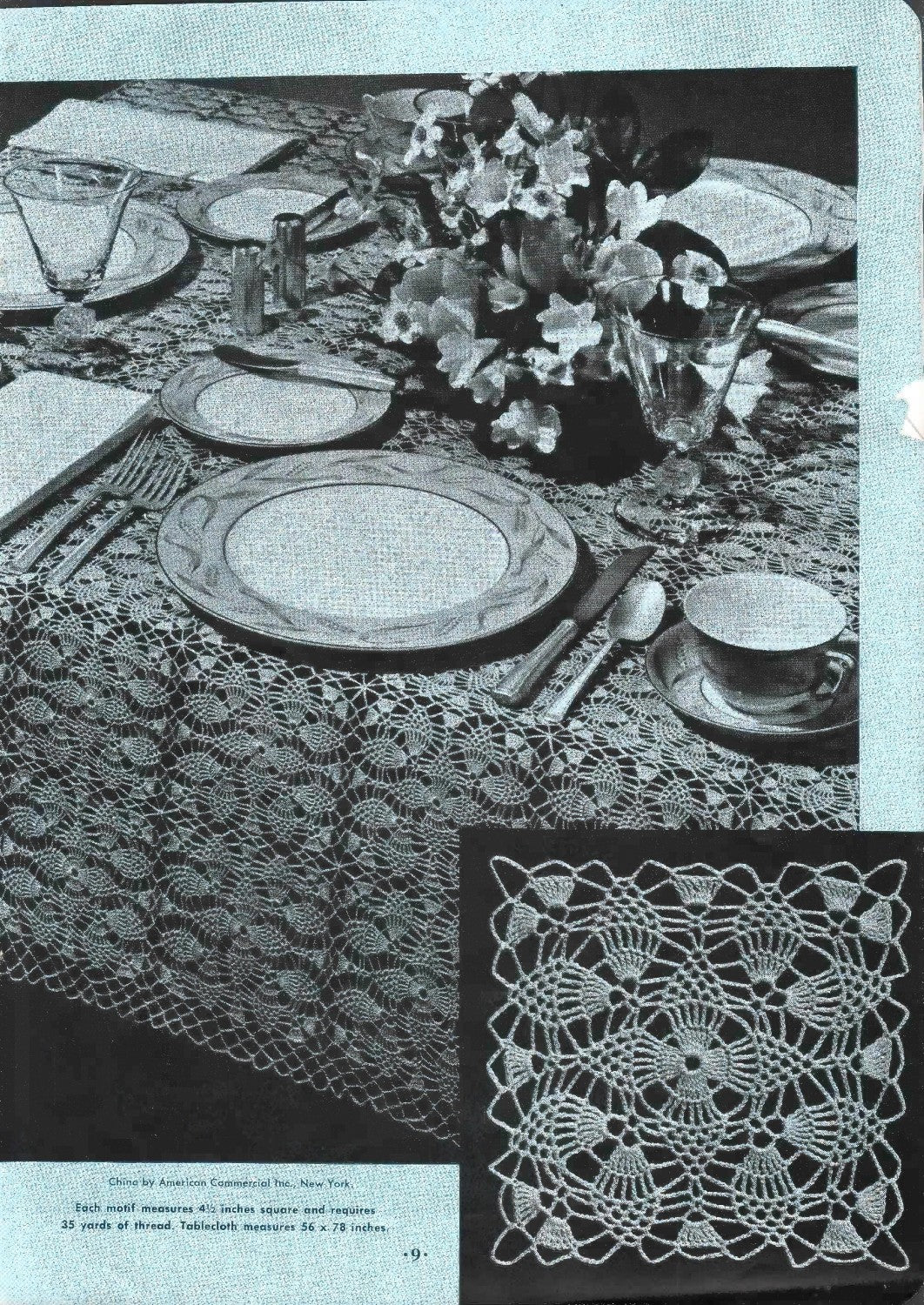 Coats & Clark’s Pineapple Squares, Book No. 314, 1955 (First Edition)