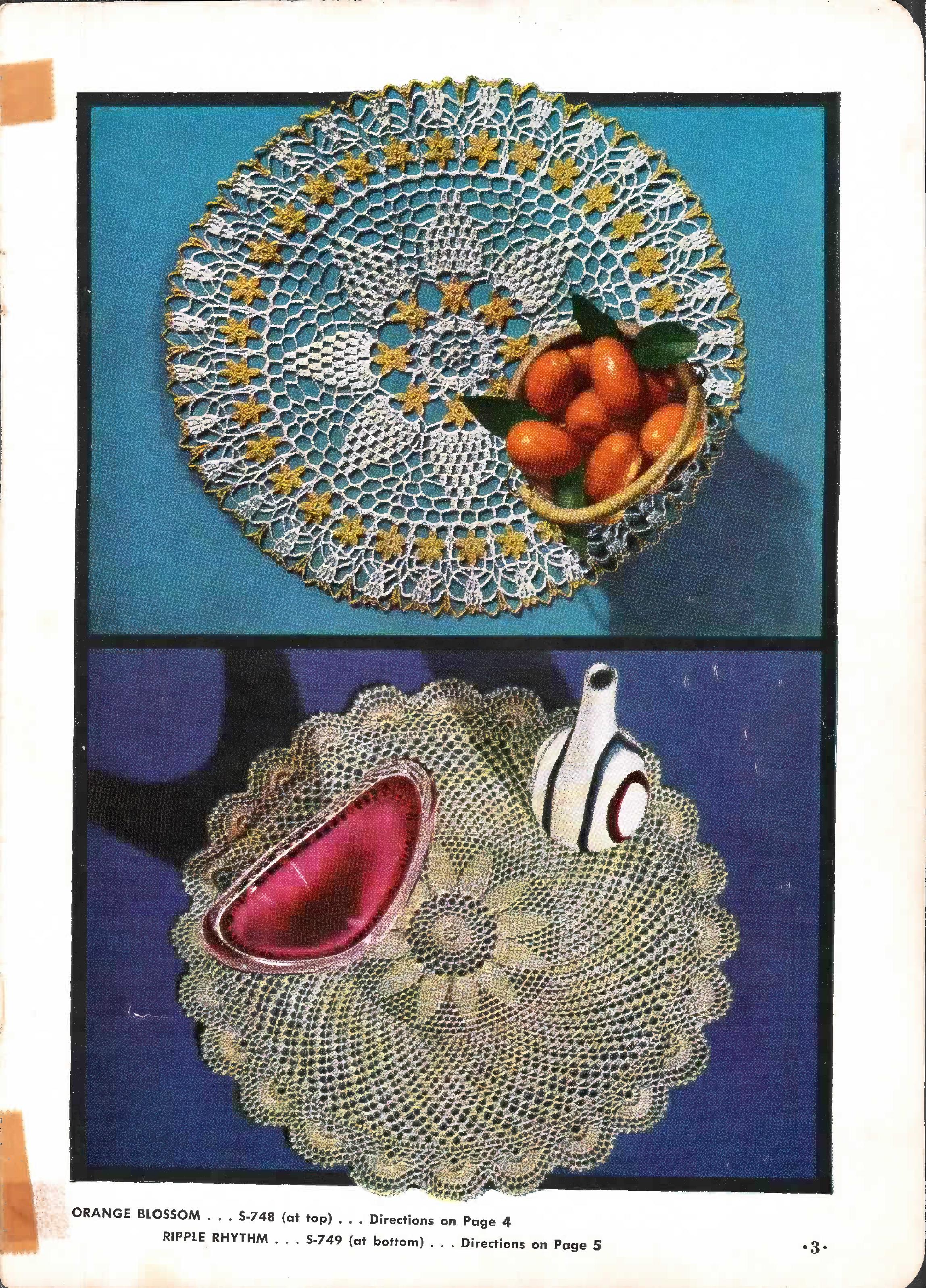 Place Mats and Doilies, Book No. 315, 1955