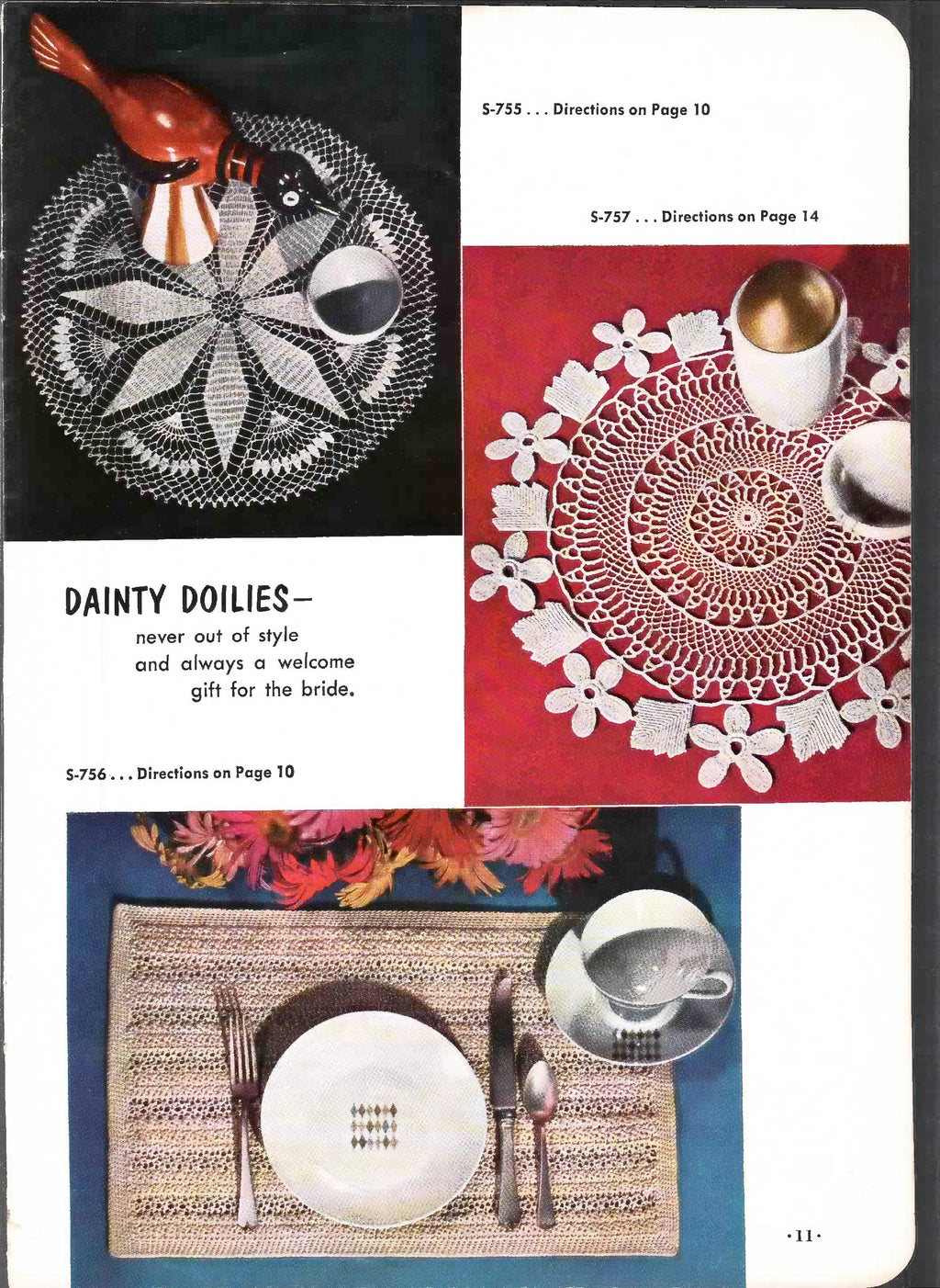 Place Mats and Doilies, Book No. 315, 1955