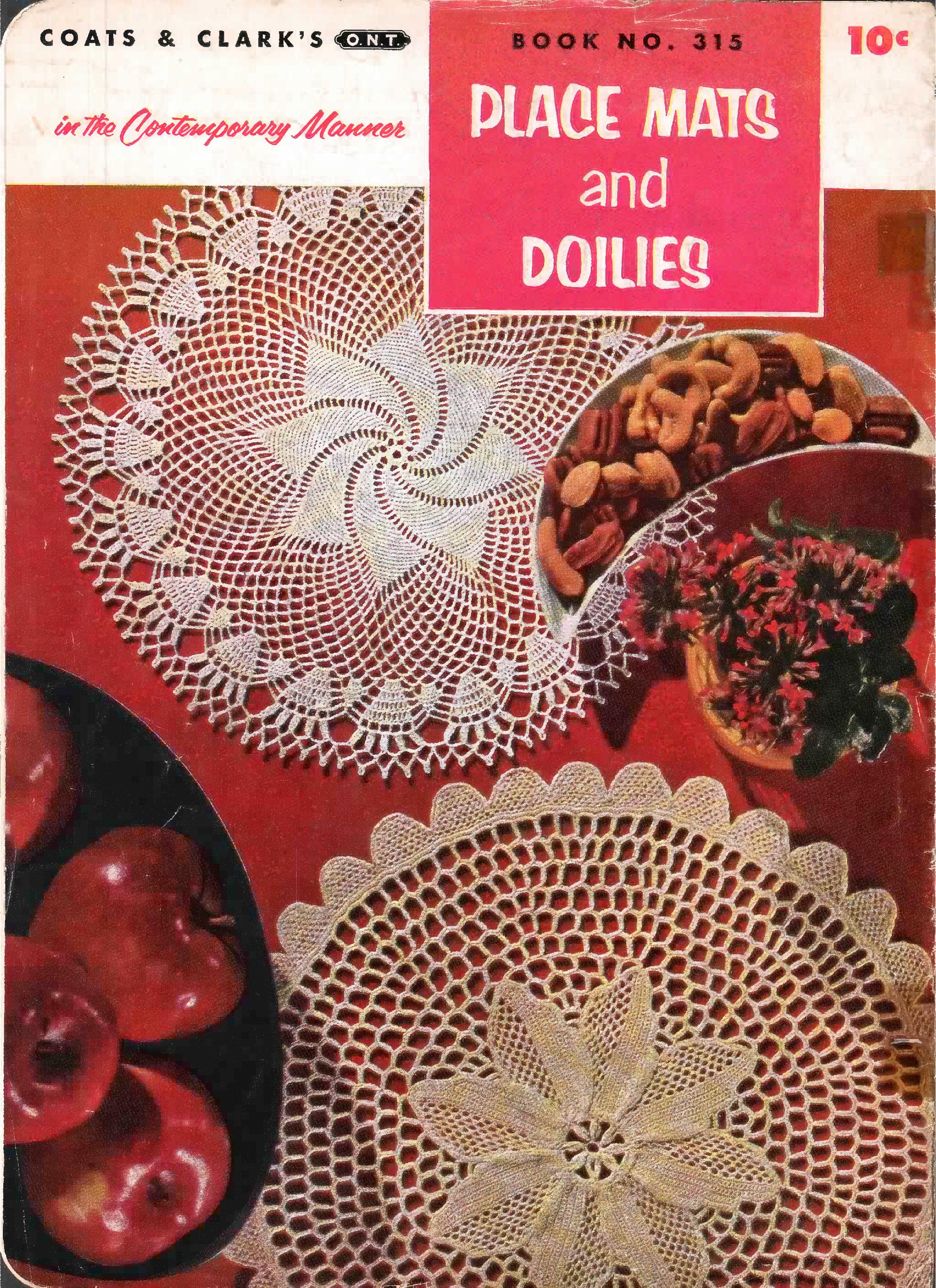 Place Mats and Doilies, Book No. 315, 1955