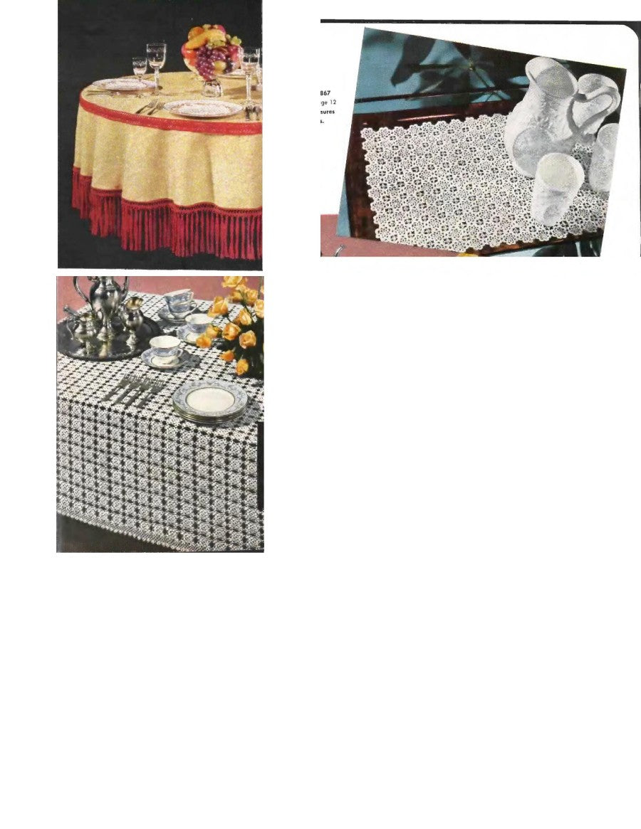 The New Look in Table Settings, Coats & Clark’s O.N.T. Book 321 (1956)