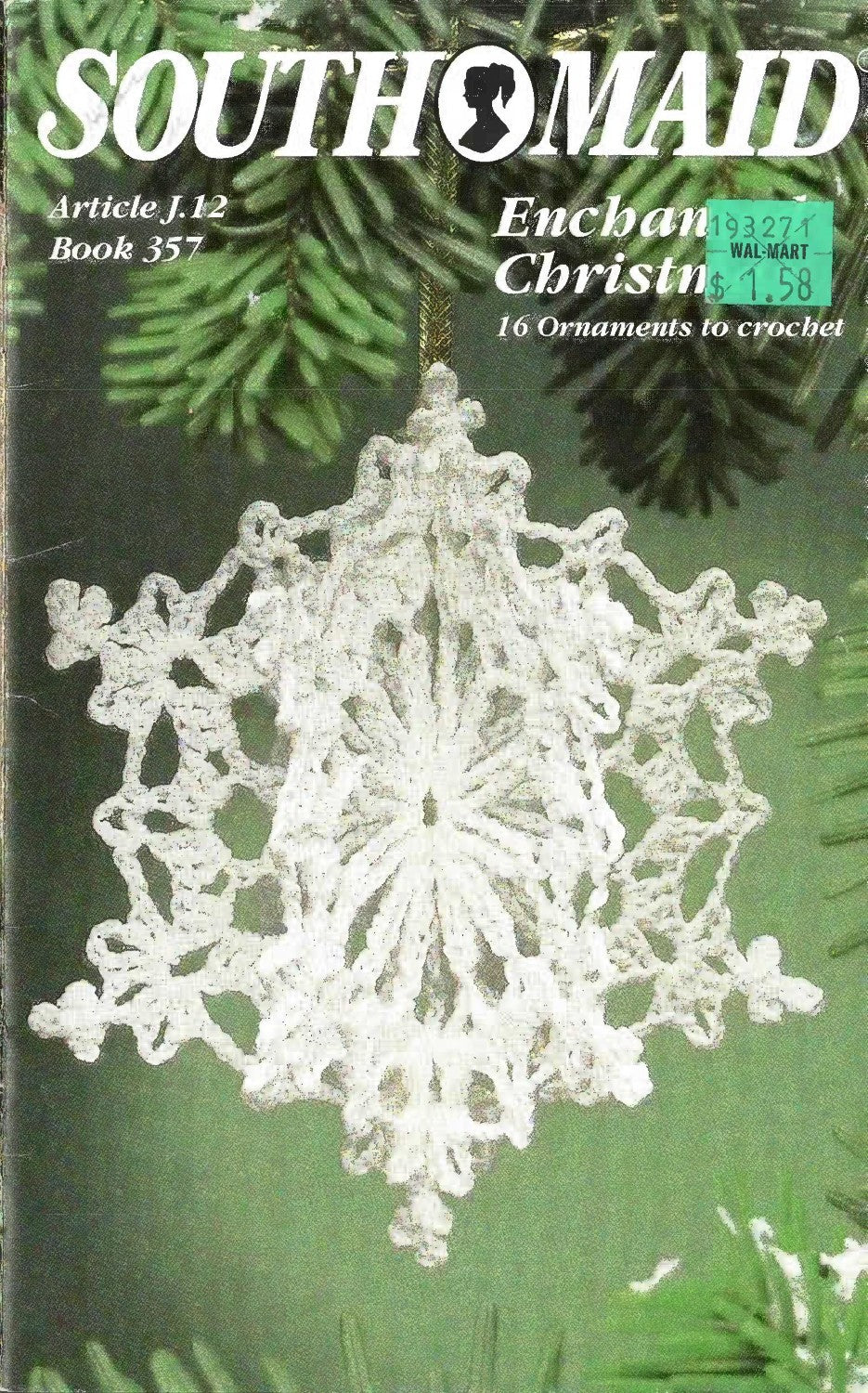 Enchanted Christmas – 16 Ornaments to Crochet, South Maid Book 357, 1991