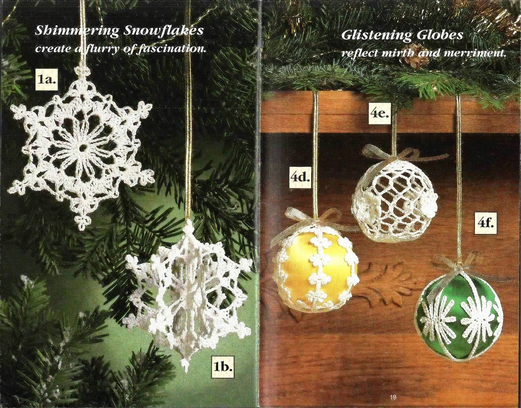 Enchanted Christmas – 16 Ornaments to Crochet, South Maid Book 357, 1991