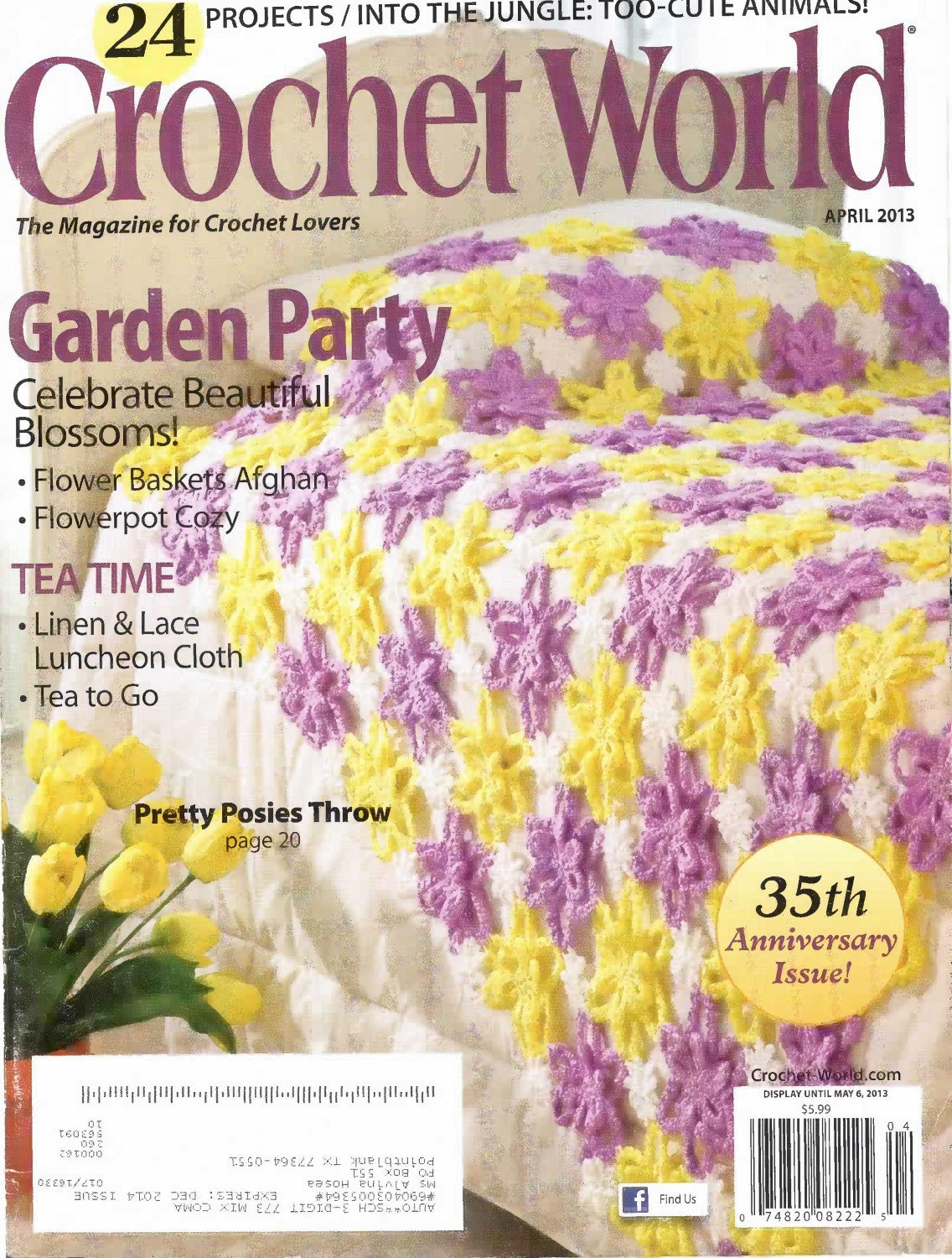 Crochet World April 2013 (Volume 36 Number 2) — 35th Anniversary Issue