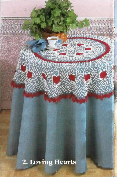 Charming Coverups – Crocheted Table Toppers and Cafe Curtains, South Maid Book 363, circa 1992