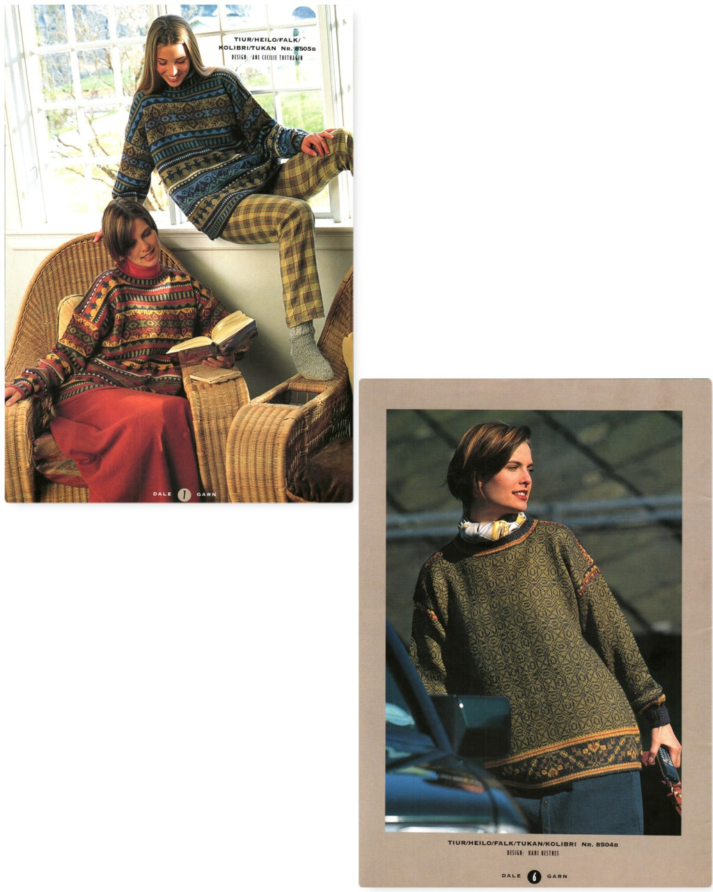 Dale Design Nr. 85B – Strikke-oppskrifter for voksne (Knitting Patterns for Adults), 1997