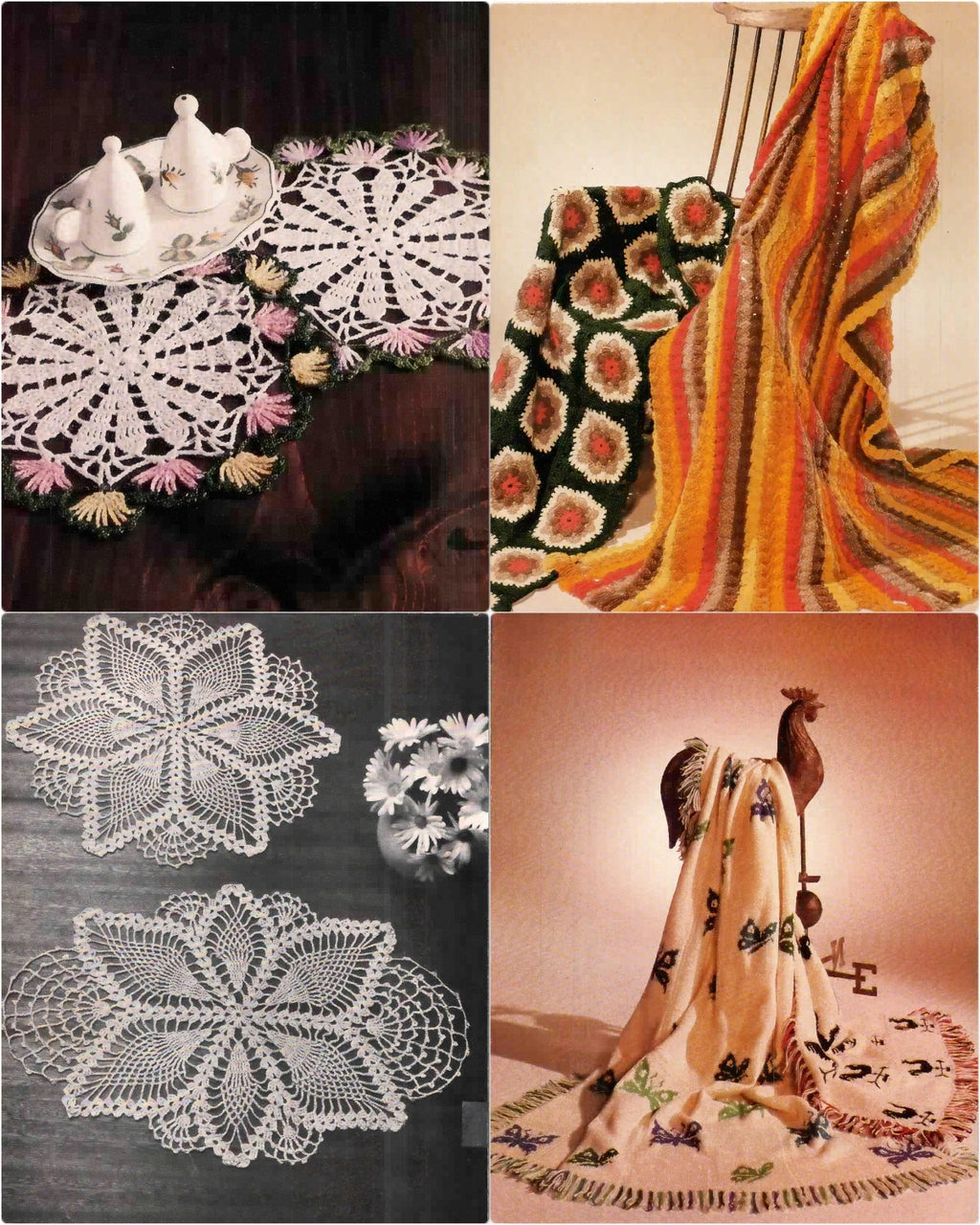 Afghans and Doilies (also Bedspreads, Tablecloths, Edgings), circa 1978