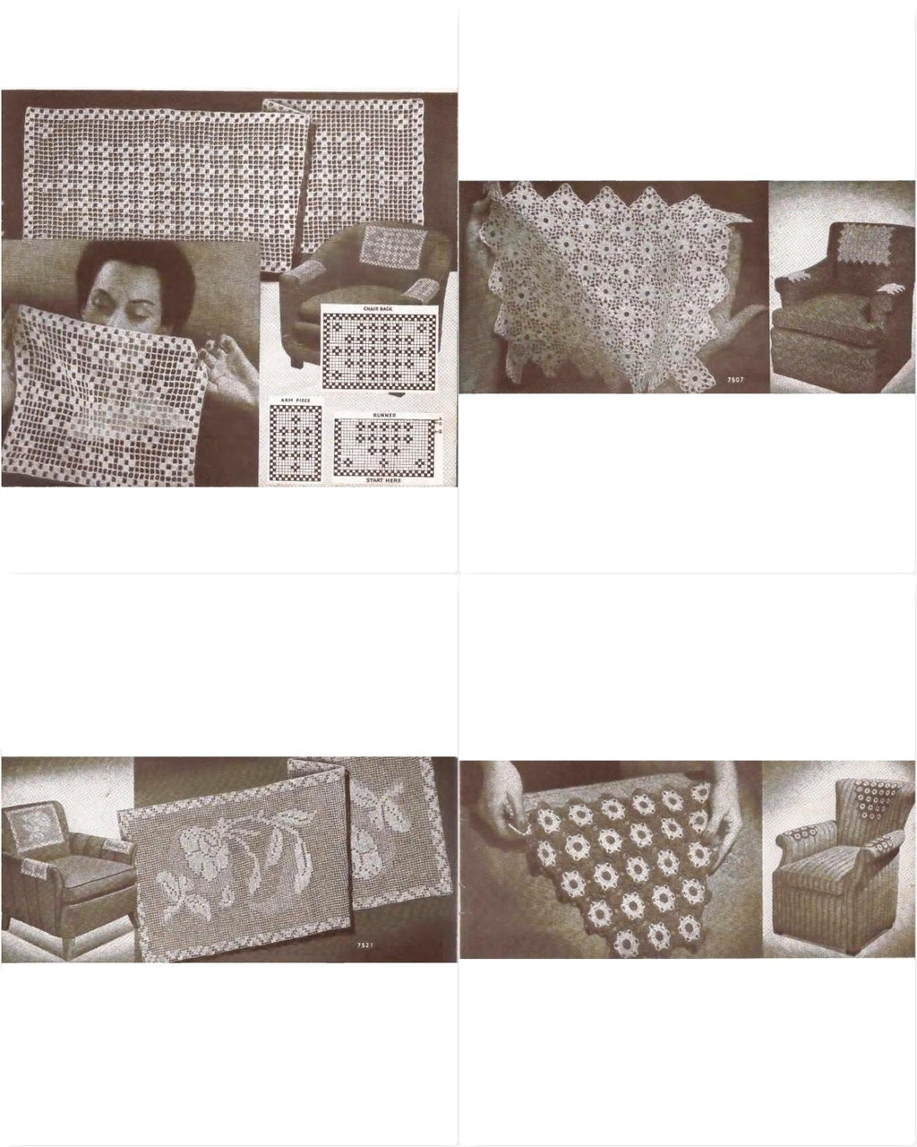 Chair Sets – New Ideas in Chair Sets and Runners, Book No. 181, circa 1942