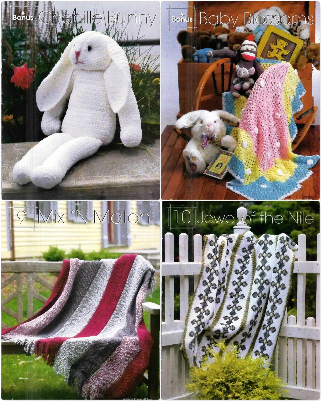 American Country Afghans (Crochet Fantasy Presents...), Winter 1999 (Number 135)