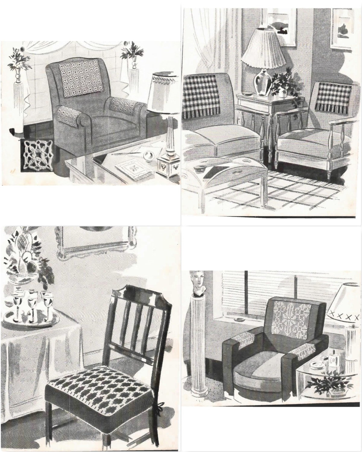 Chair Sets to Crochet, Book No. 143, circa 1940