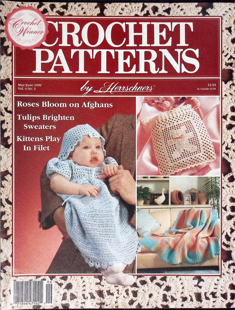Crochet Patterns by Herrschners, Vol. 4 No. 3 — May/June 1990