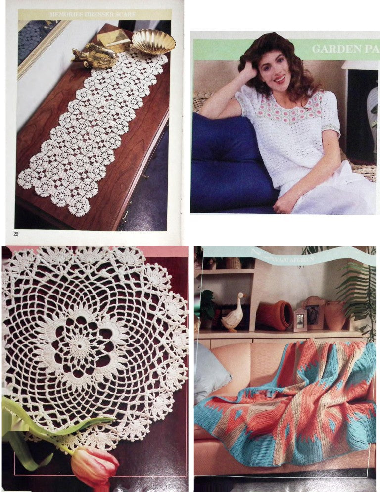 Crochet Patterns by Herrschners, Vol. 4 No. 3 — May/June 1990