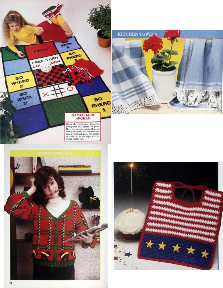 Crochet Patterns by Herrschners, Vol. 4 No. 4 — July/August 1990