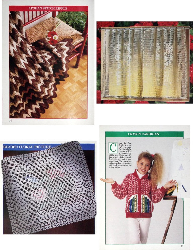 Crochet Patterns by Herrschners, Vol. 4 No. 4 — July/August 1990