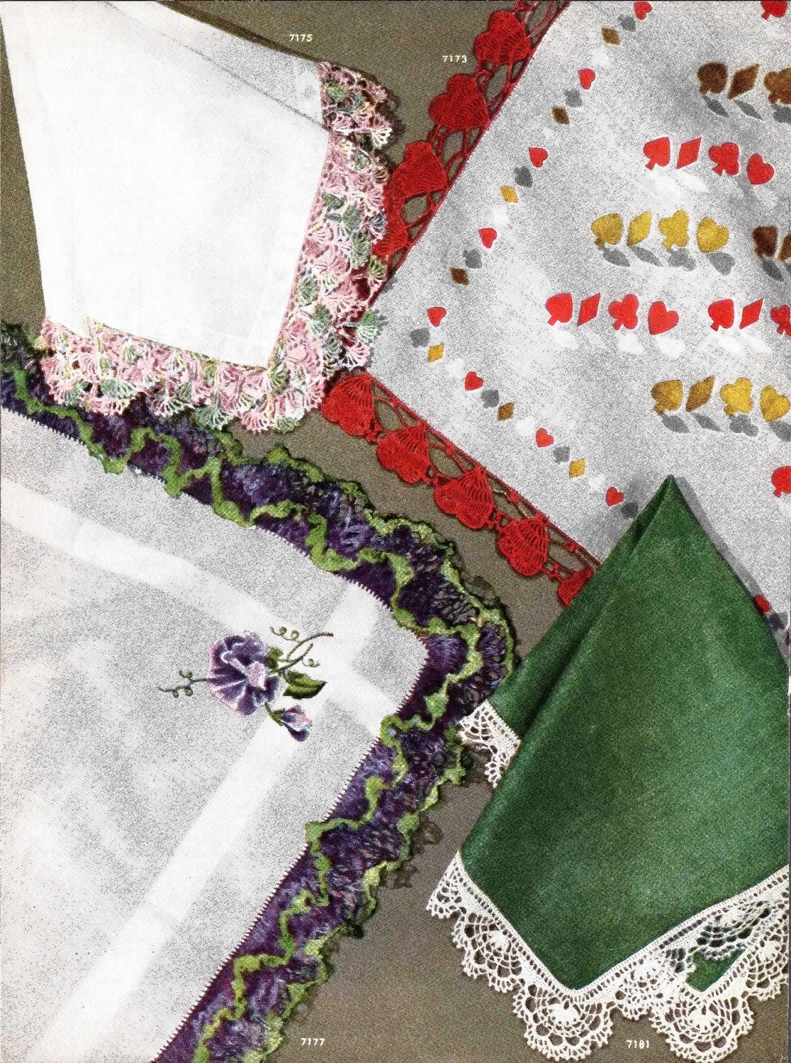 D.M.C. New Handkerchief Edgings, Vol. 407, 1954