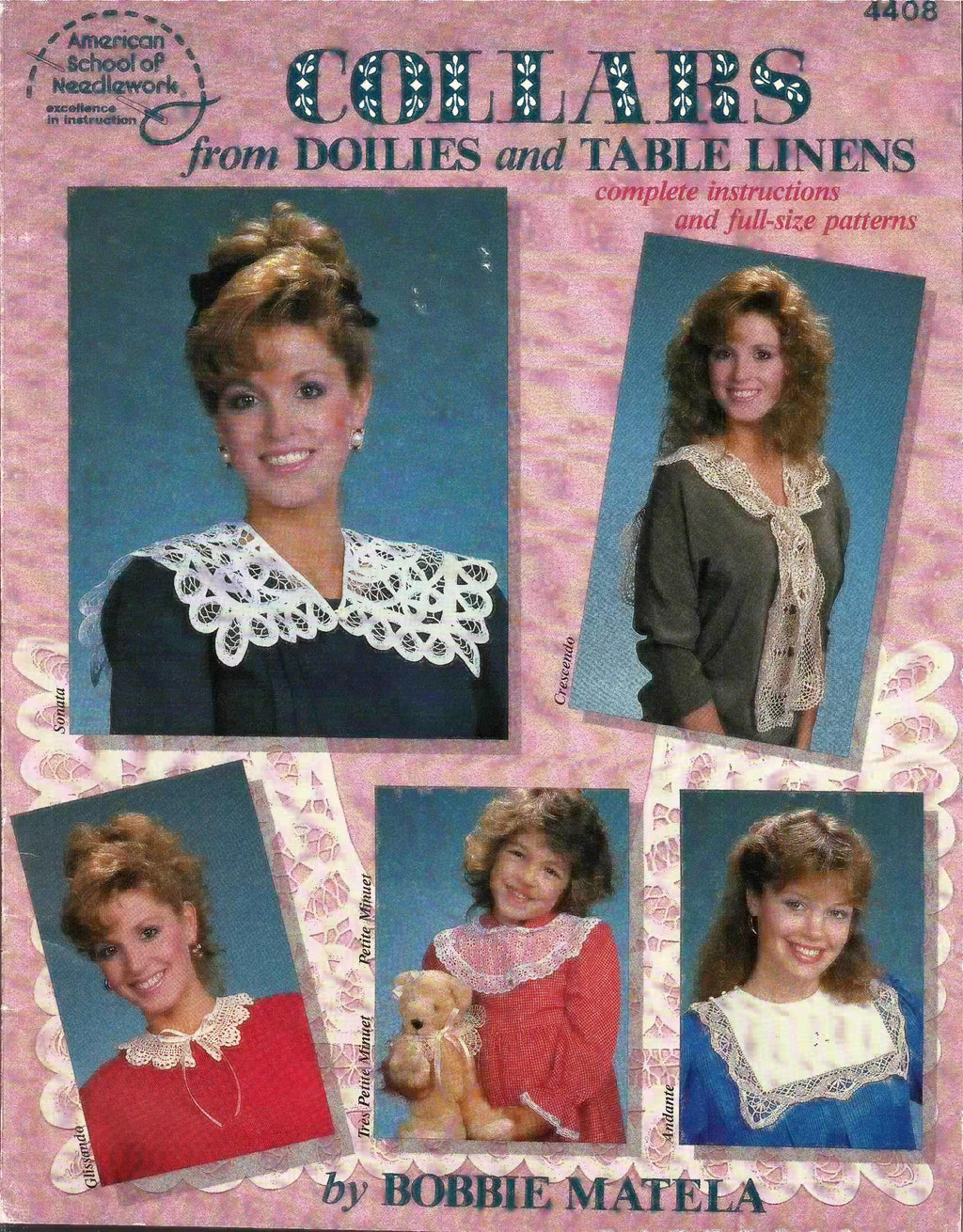 Collars from Doilies and Table Linens (1987) - American School of Needlework #4408