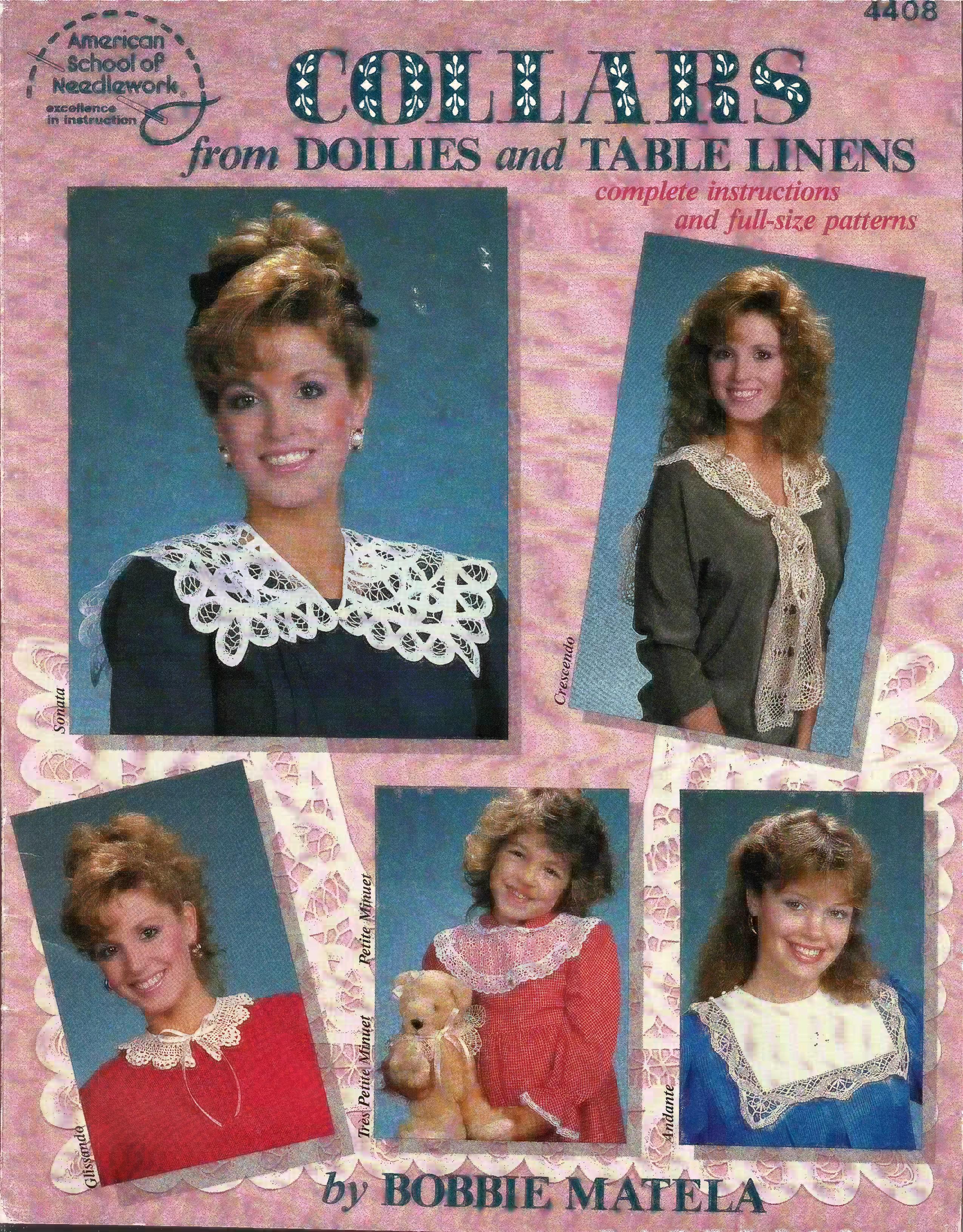 Collars from Doilies and Table Linens (1987) - American School of Needlework #4408