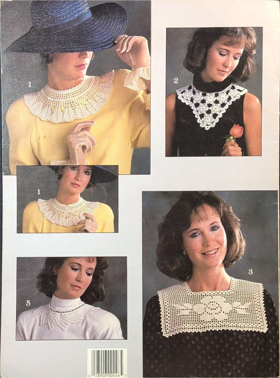 Crocheted Collars — Leisure Arts 446, 1986