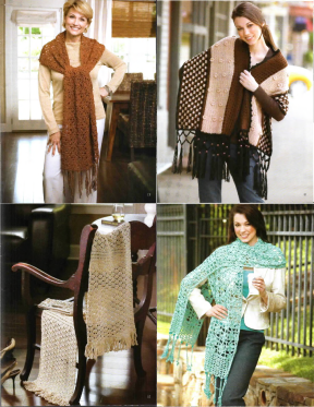Learn a Stitch, Create a Scarf — Leisure Arts Leaflet 4518, 2008