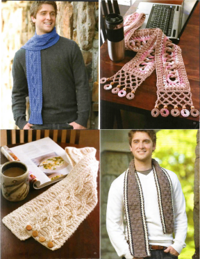 Learn a Stitch, Create a Scarf — Leisure Arts Leaflet 4518, 2008