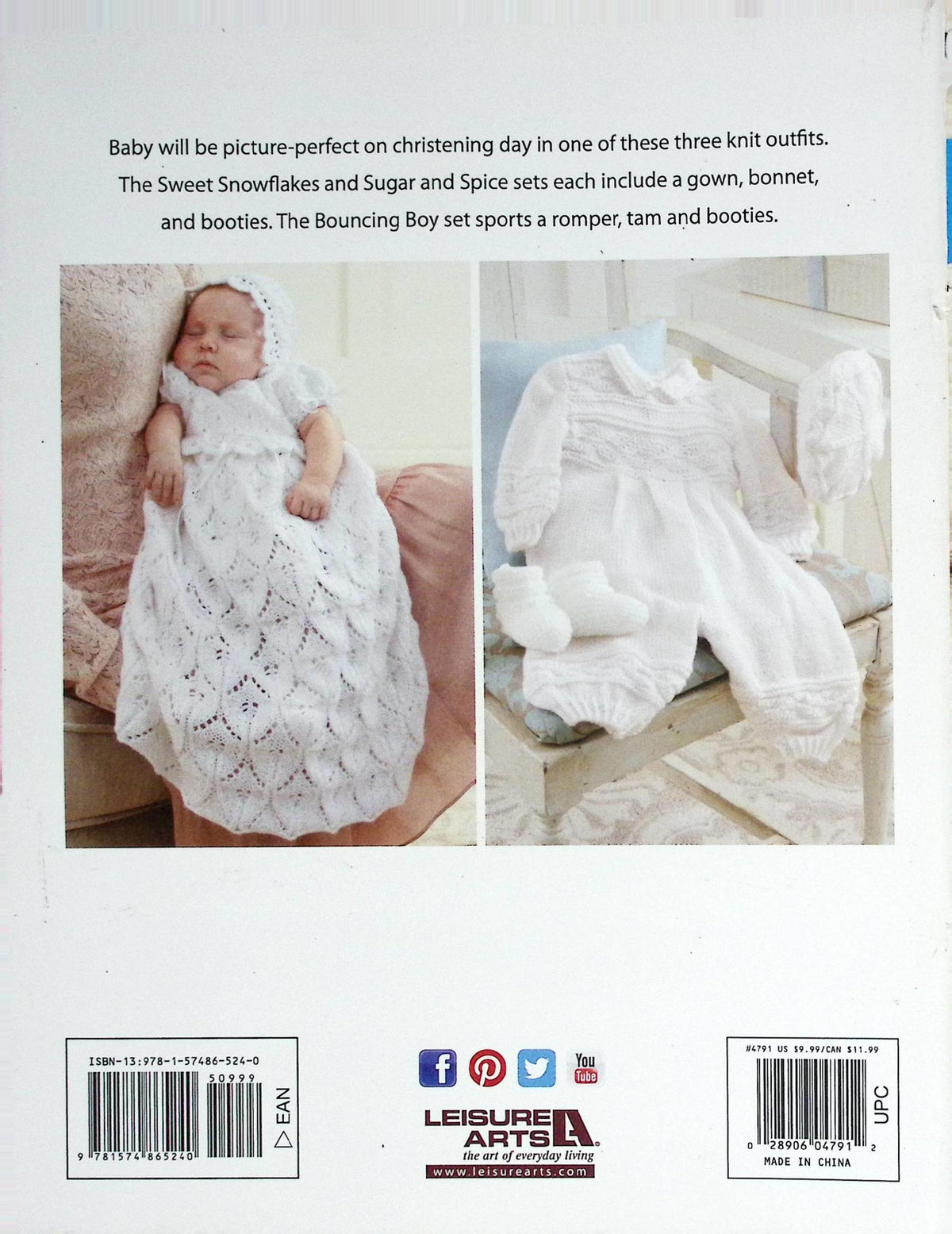 Timeless Christening Sets — Leisure Arts Leaflet 4791, 2014