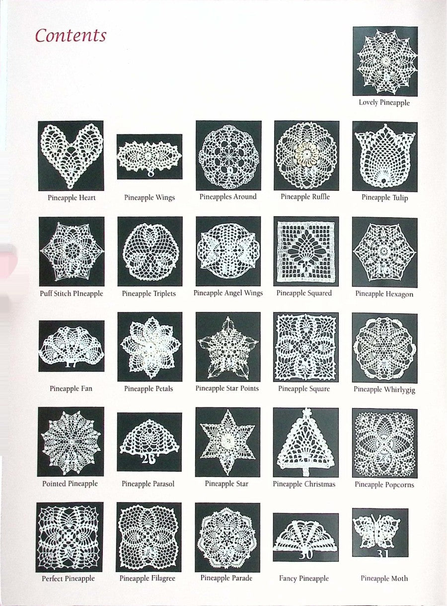 50 Fabulous Pineapple Crochet Motifs — Leisure Arts #4864, 2010