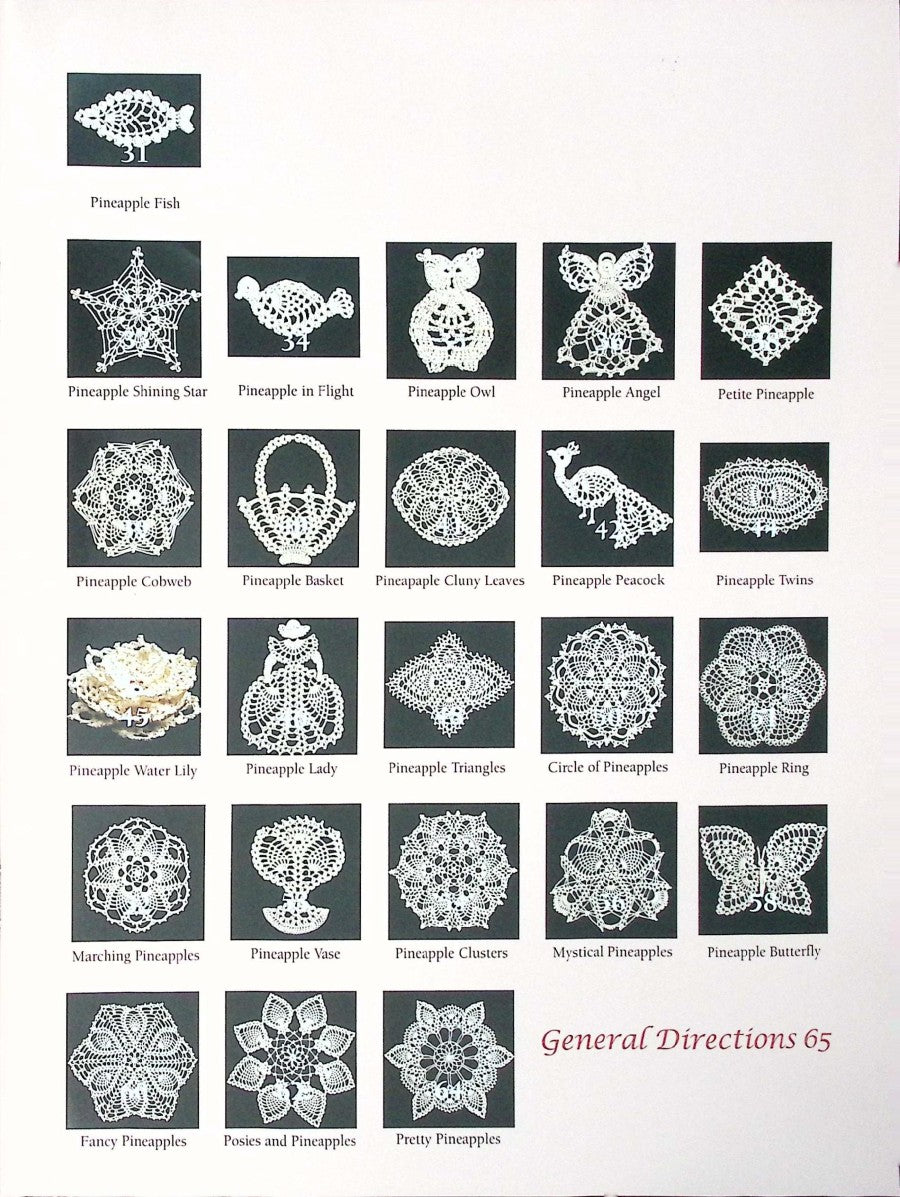 50 Fabulous Pineapple Crochet Motifs — Leisure Arts #4864, 2010