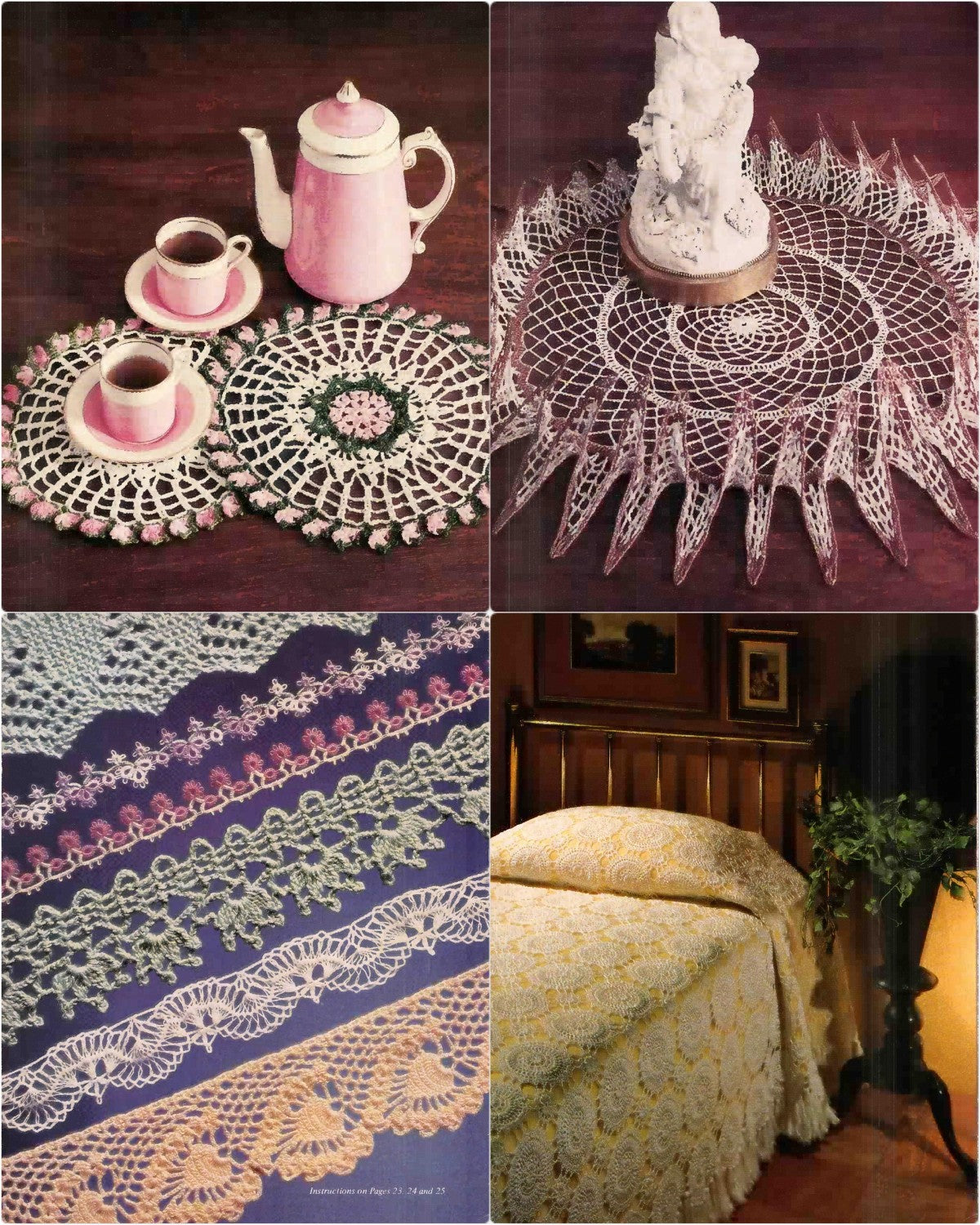 Afghans and Doilies (also Bedspreads, Tablecloths, Edgings), circa 1978