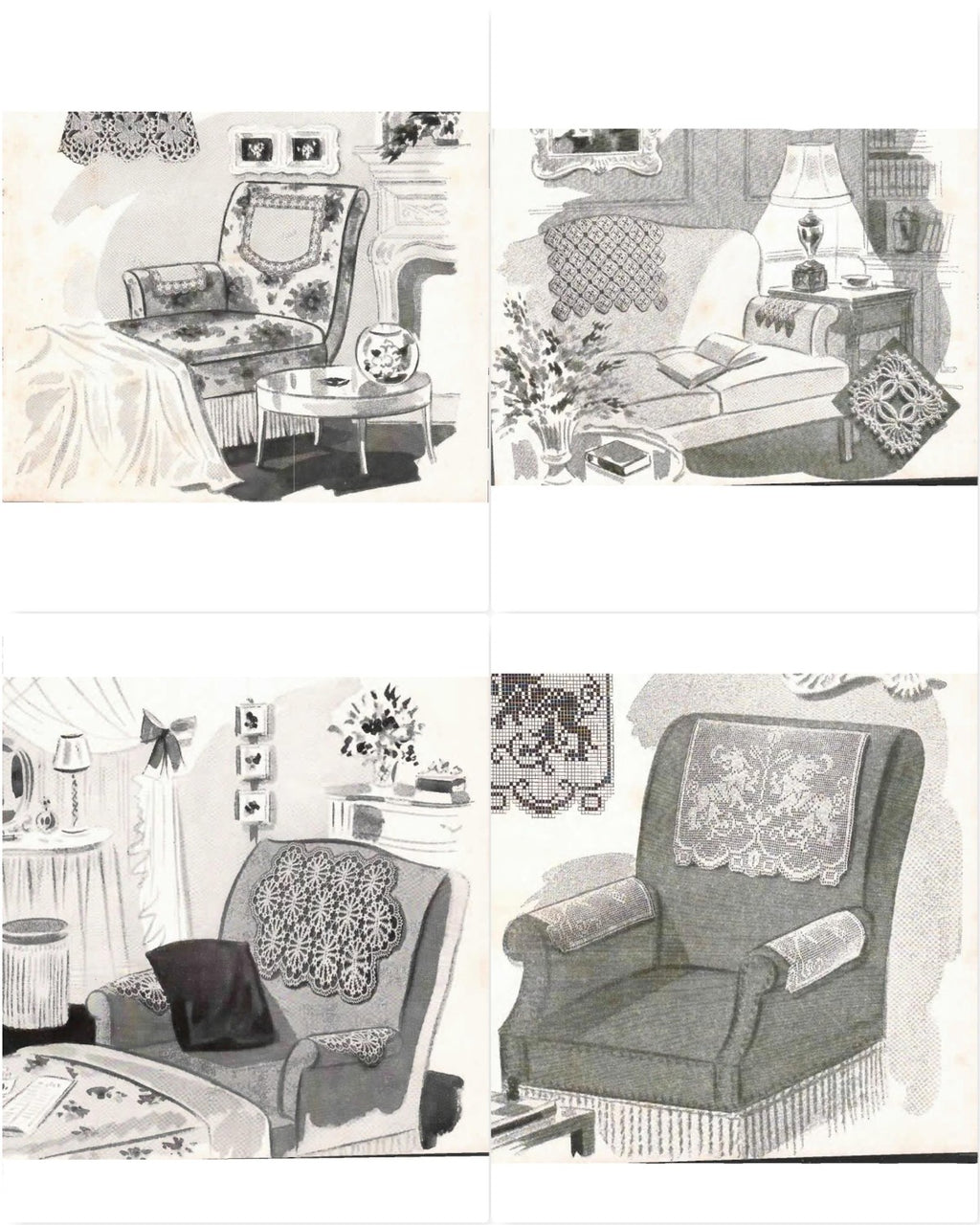 Chair Sets to Crochet, Book No. 143, circa 1940