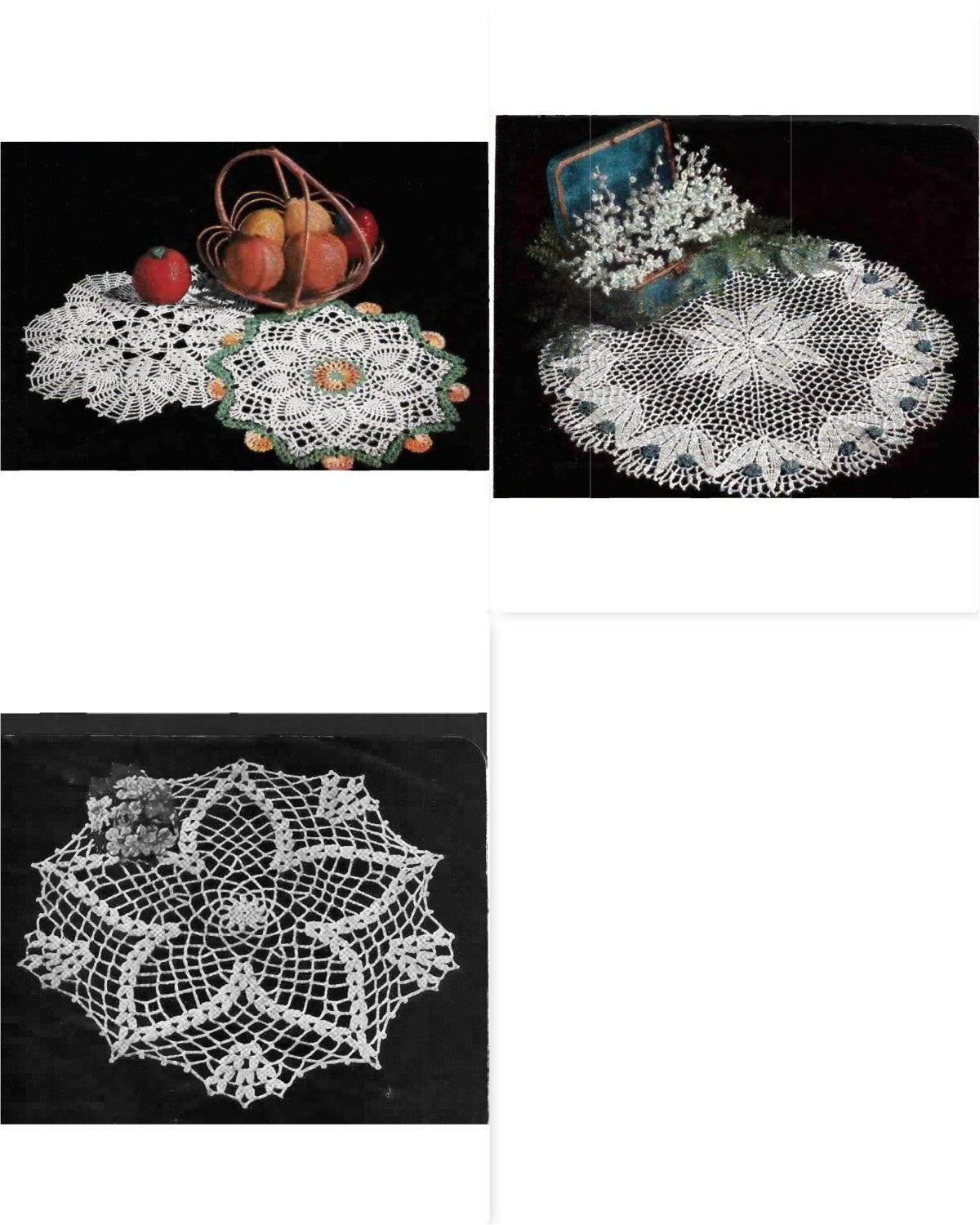 Star Doily Book No. 145 — Doilies (Pineapples, Flowers, and Sunbursts), circa 1958