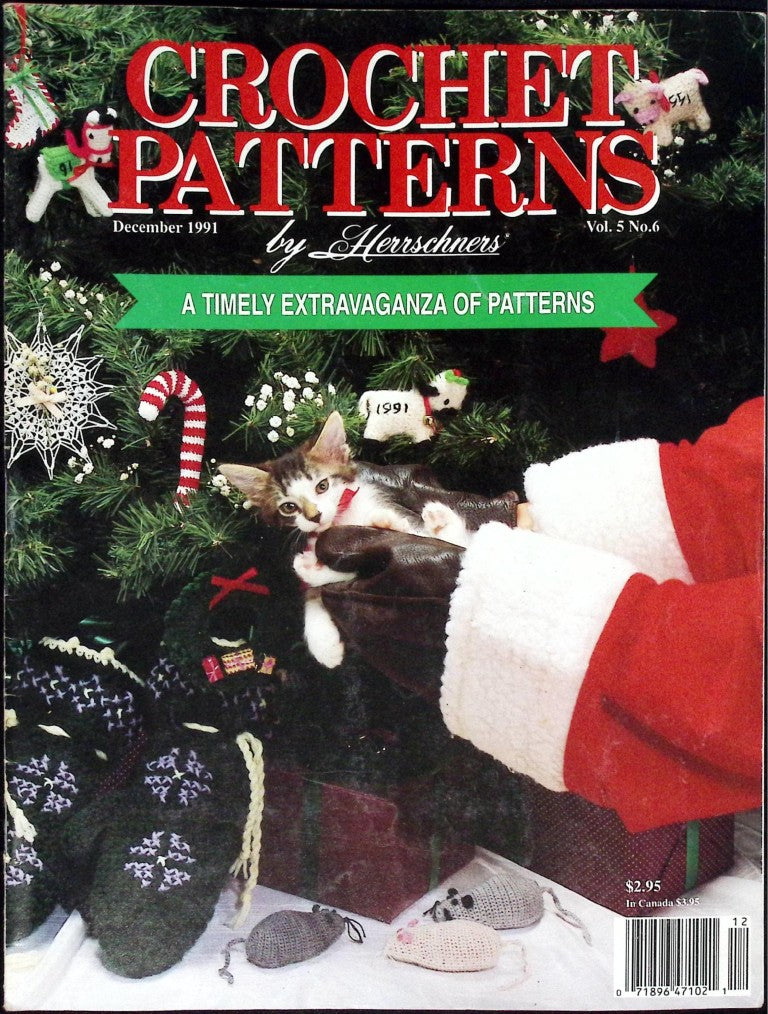 Crochet Patterns by Herrschners, Vol. 5 No. 6 — December 1991
