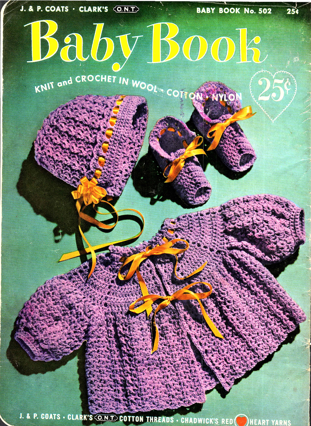 Coats & Clark's Baby Book No. 502 – "Rock-a-bye Baby" (2nd Edition, September 1952)