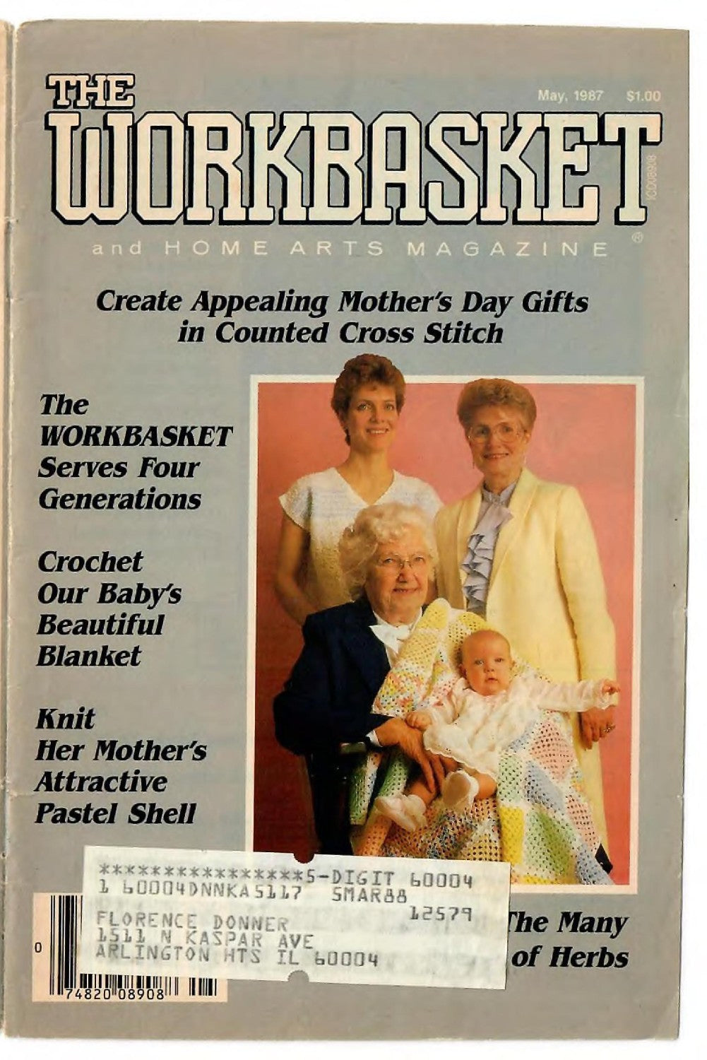 The Workbasket and Home Arts Magazine, May 1987 (Volume 52, Number 7)