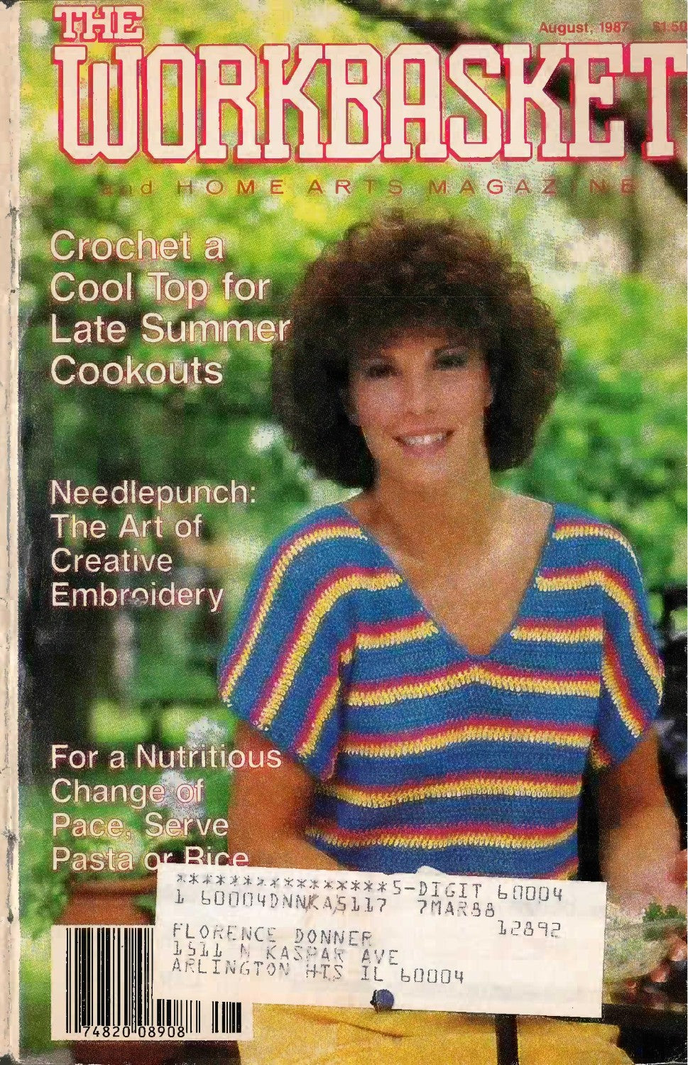 The Workbasket and Home Arts Magazine, August 1987 (Volume 52, Number 9)
