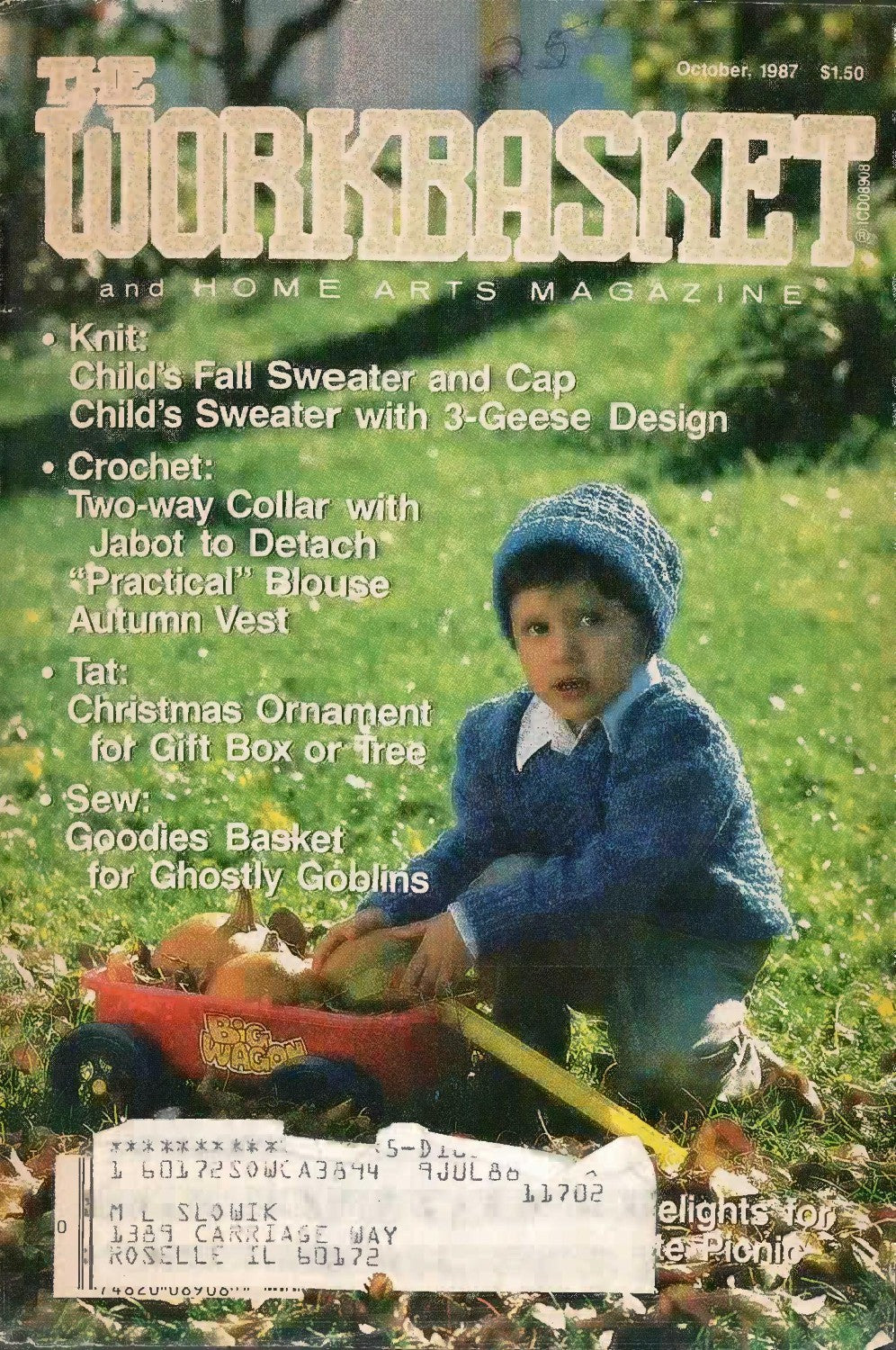 The Workbasket and Home Arts Magazine, October 1987 (Volume 53, Number 1)