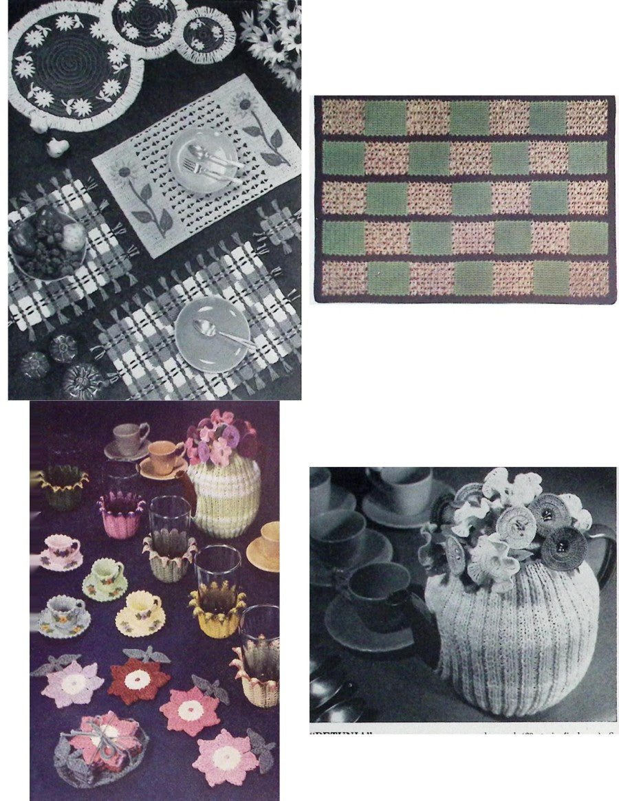 Crocheted or Knitted Kitchen Craft — Lily Design Book No. 53, 1950