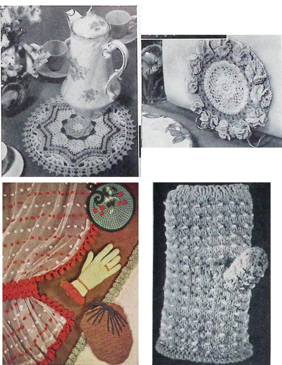 Crocheted or Knitted Kitchen Craft — Lily Design Book No. 53, 1950